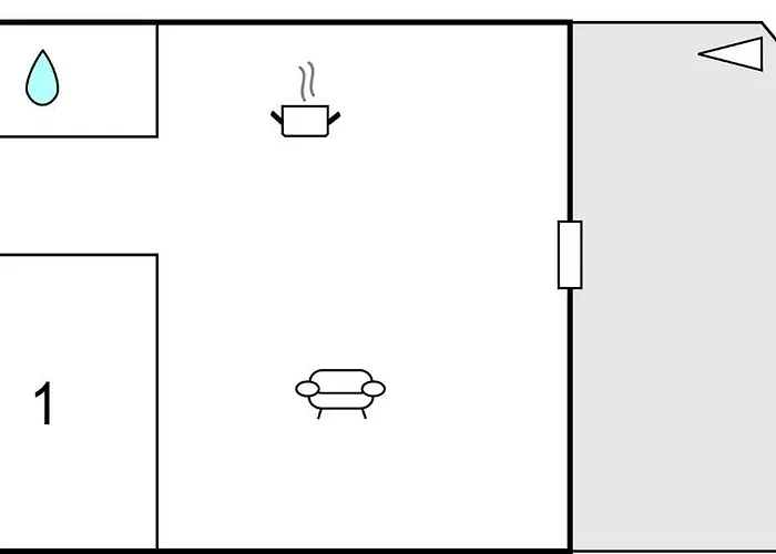 Сasa de vacaciones One-bedroom In Vejers Strand